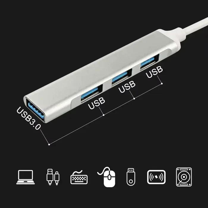 Chargeur HUB USB 4 en 1 pour voiture