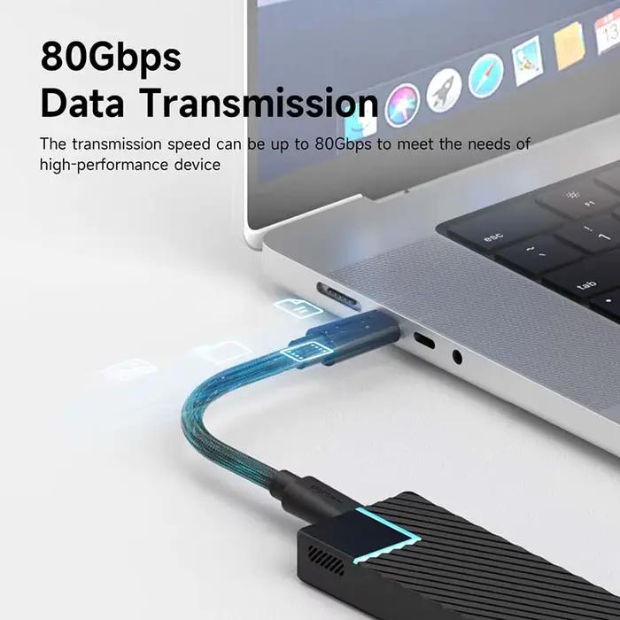 Hagibis câble USB4 prise verticale USB C vers USB C