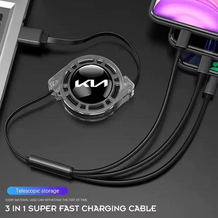 Câble de chargement de téléphone portable pour voiture