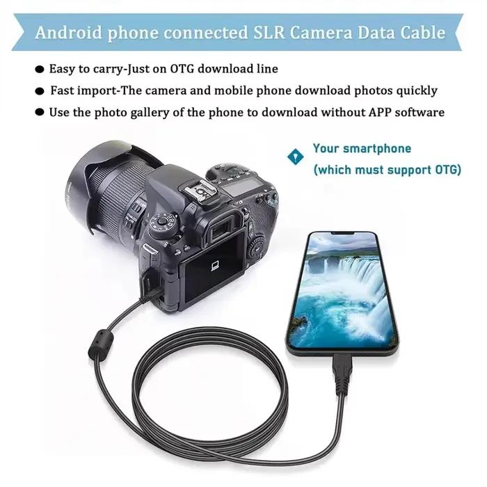 Câble OTG pour appareil photo type-c vers MINI 8P B ; Connecteur