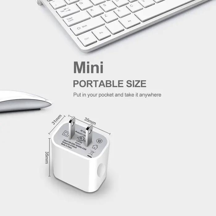 Chargeur mural USB pour iPhone et Samsung