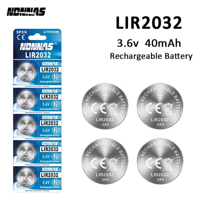 Batterie Rechargeable peut charger 3.6v 2032