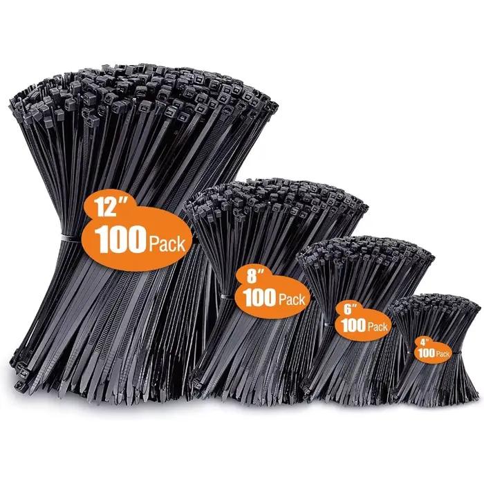 Attache-câbles de nylon résistants aux UV en plusieurs tailles et couleurs pour une organisation efficace à domicile ou en extérieur