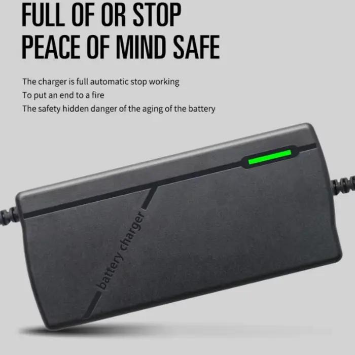 Chargeur de batterie au lithium HD 24S Smart LED 100.8V5 Li-ion LiFePO4 pour moto