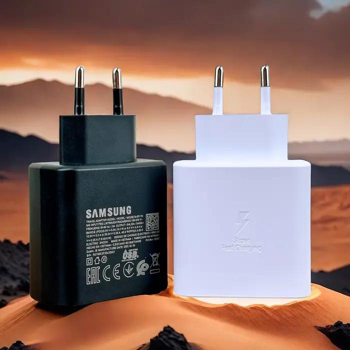 Chargeur rapide Samsung 45W super efficace pour Galaxy Z Fold Flip S23 S24 Ultra S20 S22 S21 recharge rapide intelligent sécurité