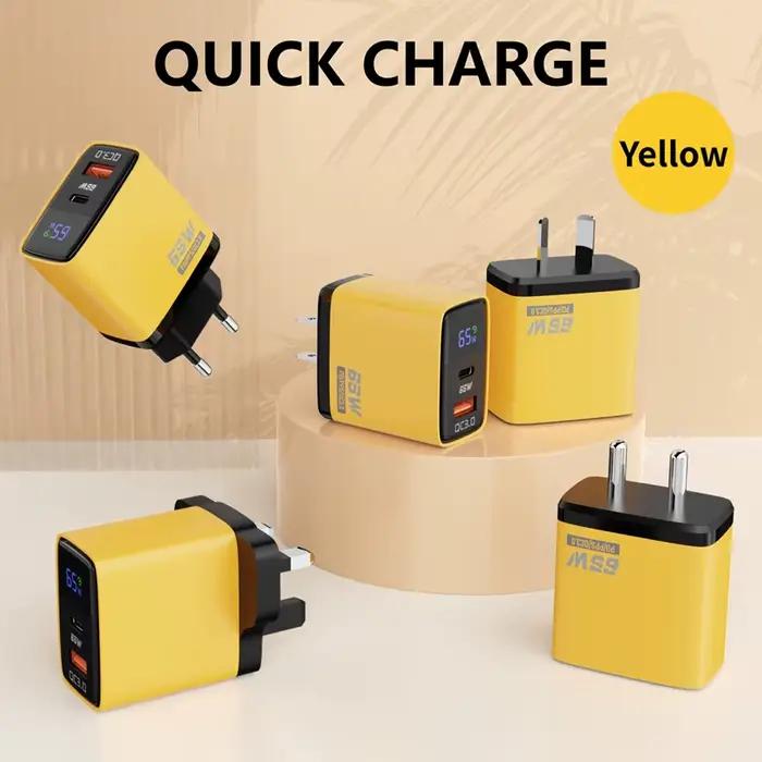 Xiaomi 65W chargeur rapide PD QC3.0 USB Type C 2 ports