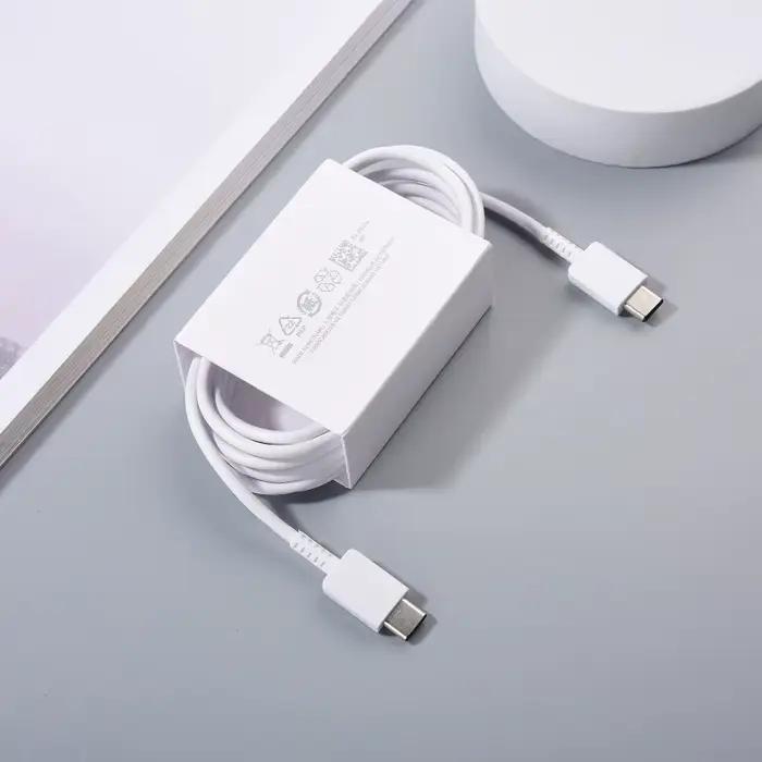 Câble d'origine SAMSUNG 45W PD USB C 1/1.8M 3A pour Galaxy S24 S25 Ultra Note 10 A54 Fold 7 6 25W Charge rapide USB Type C cordon de données