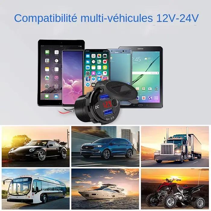 Chargeur rapide en aluminium QC3.0