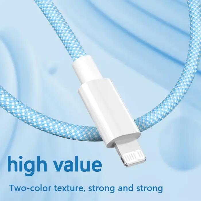 Câble USB C pour iPhone 14 13 12 11 Pro Max Mini XS XR iPad PD 20W cordon de données de charge rapide