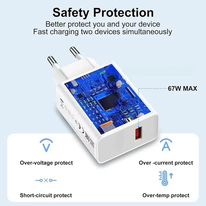 67W EU US chargeur Ultra rapide pour Xiaomi 11 12 13T 14T 15 Redmi Note 11T 12T 13 14 Pro POCO Type C USB Turbo câble