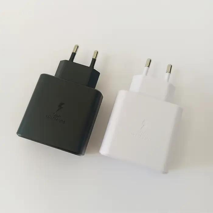 Chargeur Samsung Original 45W Charge Rapide Adaptateur Type C pour Galaxy S26+ S25 Ultra S24 FE S23 A07 A55 Note 20 5G