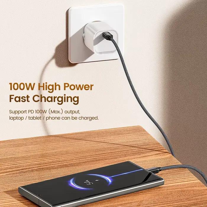 Toocki PD100W câble de charge rapide USB C à C pour iPhone 15 Type C