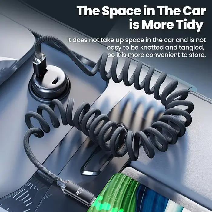Câble de charge rapide USB-C vers USB-C 120W pour voiture