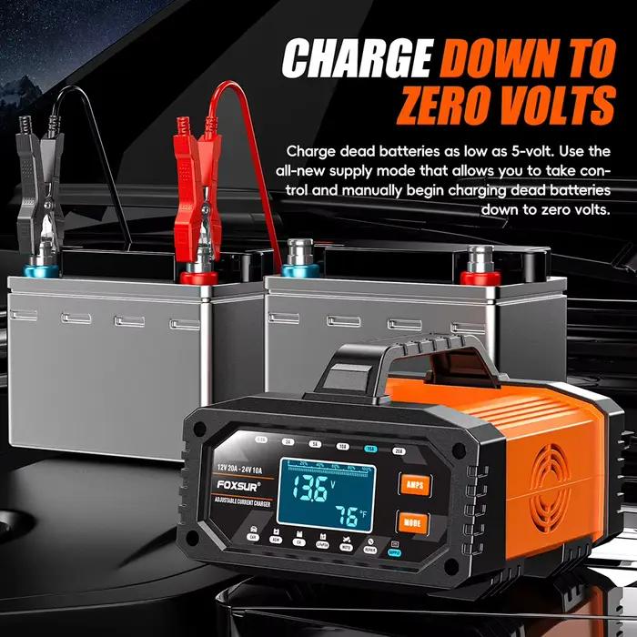 Chargeur de batterie portable intelligent pour voiture et moto