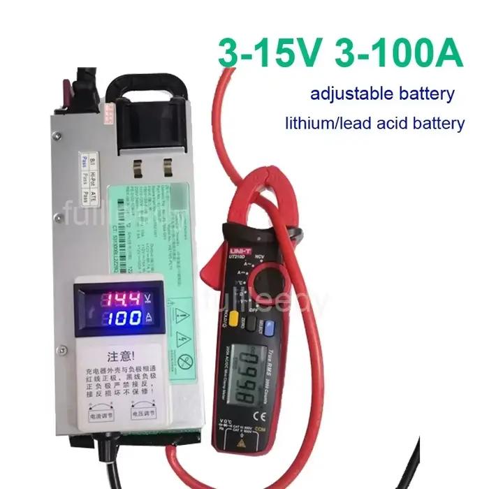 Chargeur réglable 14.6V 120A 3-15V 3-62A 12V 100A 50A
