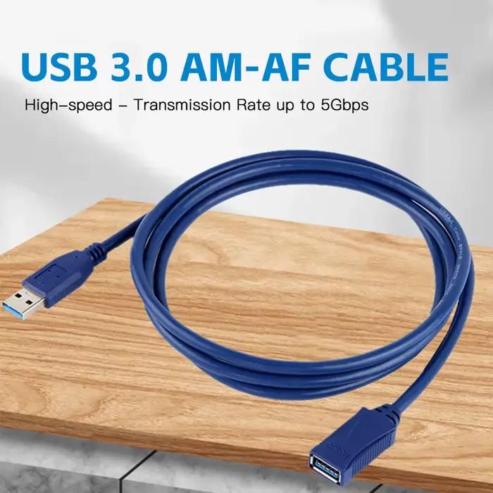 Câble d'extension USB 3.0 mâle à femelle adaptable pour transfert de données rapide et connexion de disque dur pour usage personnel et professionnel