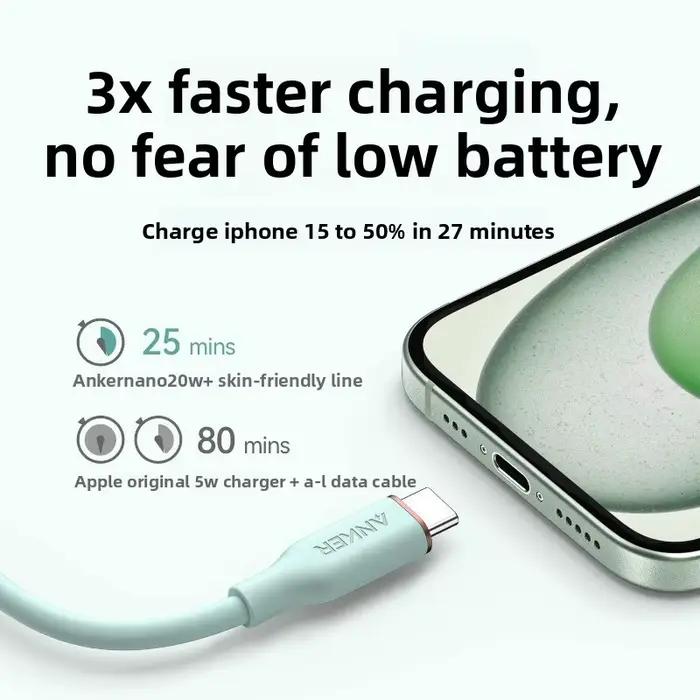 ANKER double tête Typec 240W câble de données PD3.1