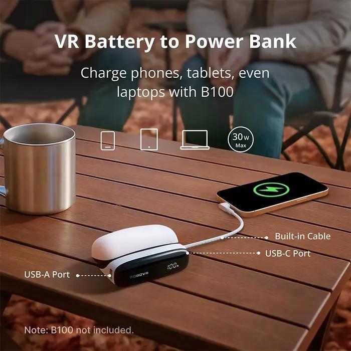 BOBOVR PD100 Combo 10000mAh batterie externe Portable 30W PD chargeur pour ordinateur