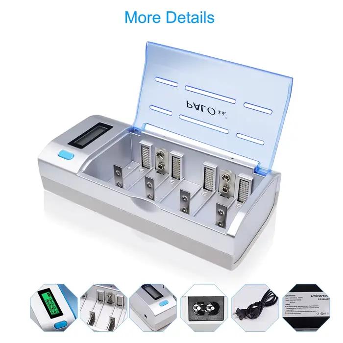 Chargeur de batterie rapide intelligent avec écran LCD