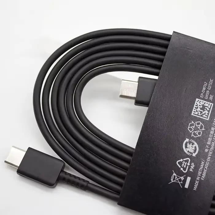 Câble SAMSUNG 1.8M 3A S25 S24 A54 USB Type-C vers Type C PD 45W