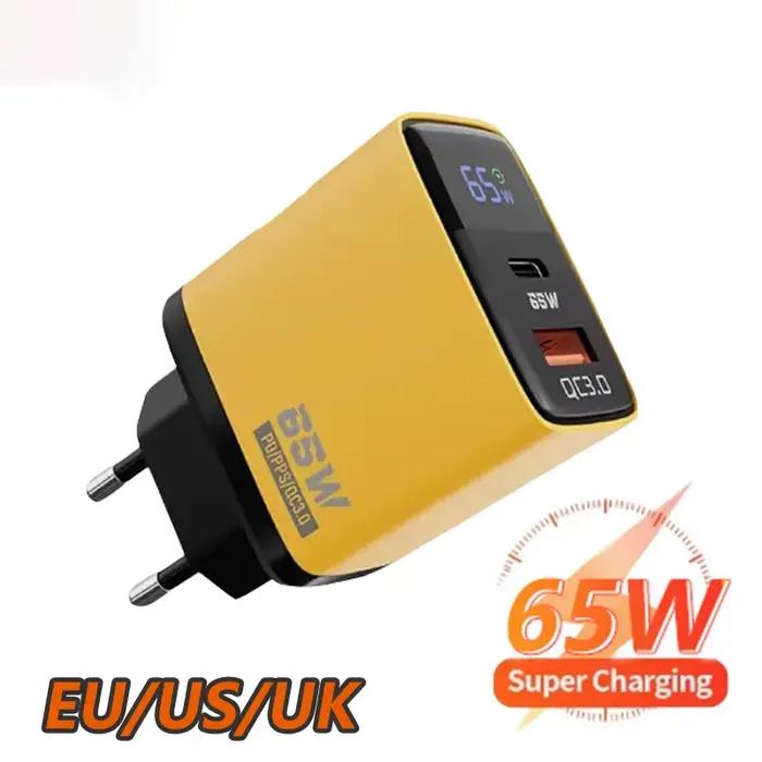Xiaomi 65W chargeur rapide PD QC3.0 USB Type C 2 ports