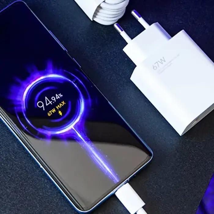 Chargeur Xiaomi 67W Original Charge rapide Câble USB Adaptateur mural EU/US Mi 14 13 12 Redmi Note 13 12 Pro Turbo Poco F5