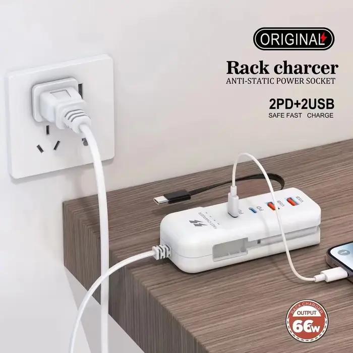 Chargeur USB PD Type C multiport avec prise universelle pour téléphone portable recharge rapide occasions spéciales voyage