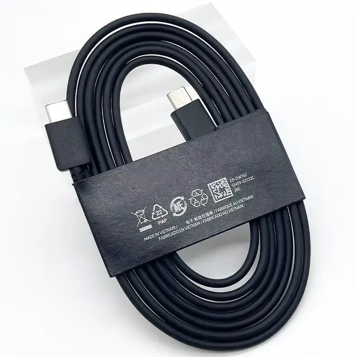 Câble SAMSUNG 1.8M 3A S25 S24 A54 USB Type-C vers Type C PD 45W