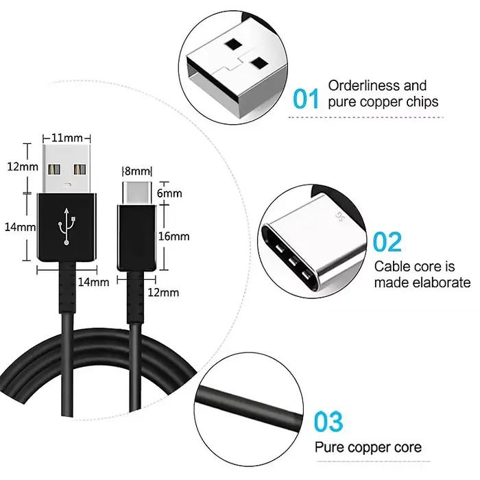 Câble de données USB Type C d'origine Samsung 15W