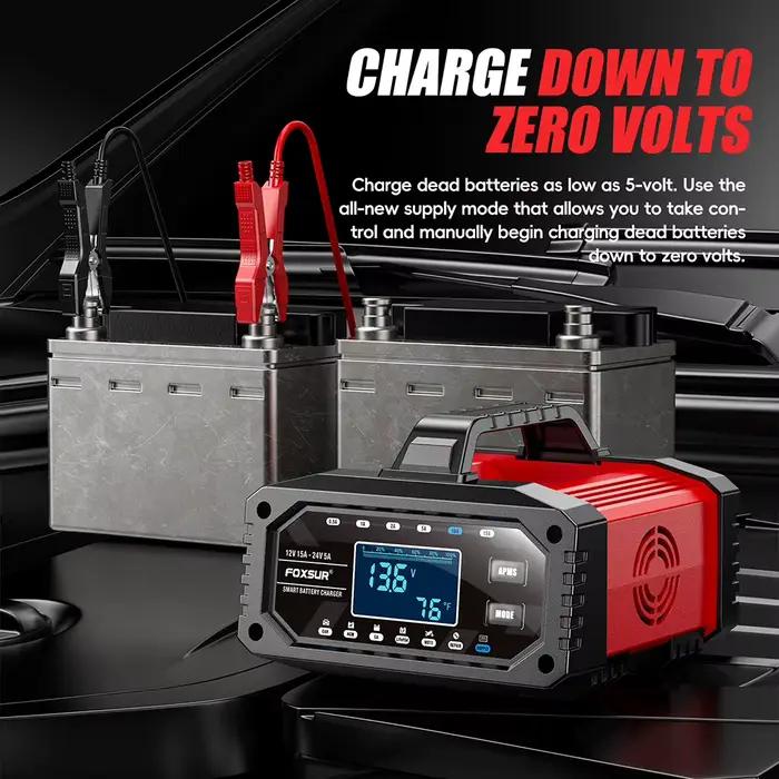 Chargeur de batterie de voiture 300W 12V/24V