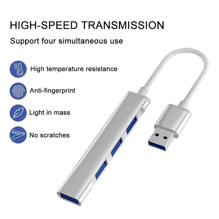 Chargeur HUB USB 4 en 1 pour voiture