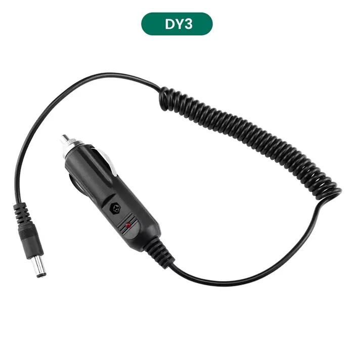 Chargeur de voiture allume-cigare avec prise de cordon d'alimentation de 3 mètres pour moniteur de voiture blanc gris noir occasions spéciales sécurité routière confort