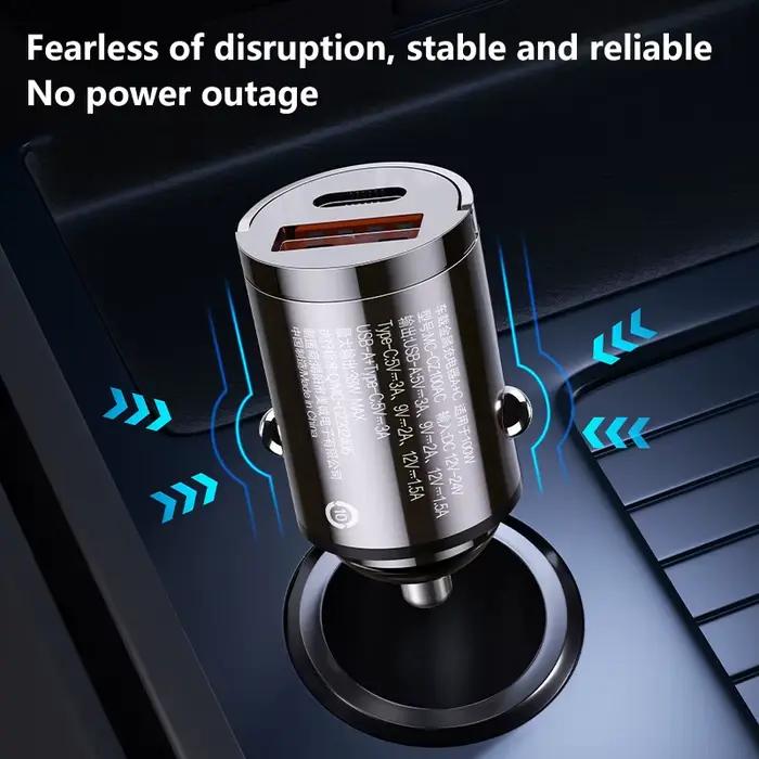 Chargeur de voiture 100W double Port adaptateur de Charge Super rapide