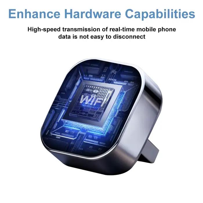 Adaptateur CarPlay/Android Auto 2-en-1 filaire vers sans fil 2026 pour Apple et Android – Plug and Play – Accessoire universel pour voiture – Nouveauté