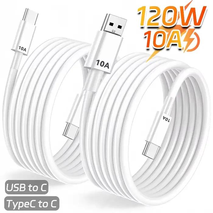 Câble USB A à C 10A, câble de données de Type C à C