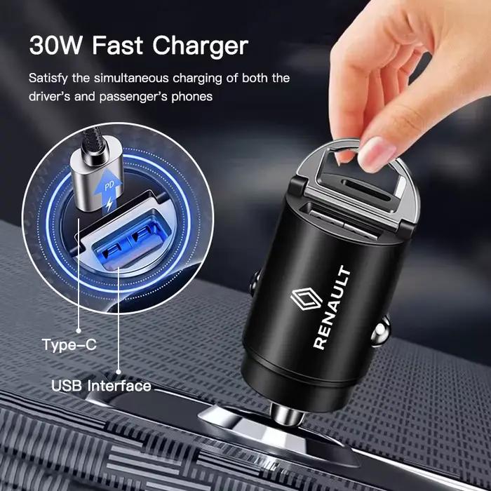 Chargeur USB double port 200W pour voiture