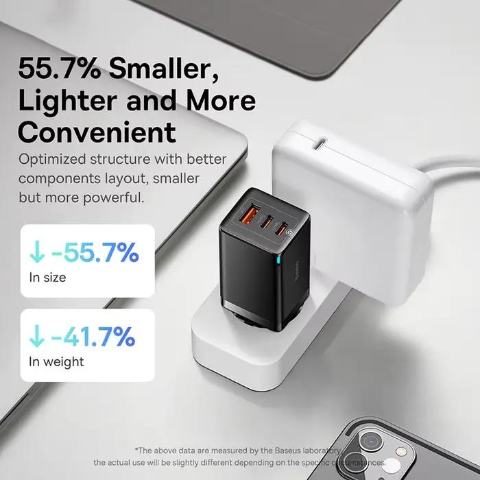 Chargeur GaN Baseus 65W Charge rapide Type C PD