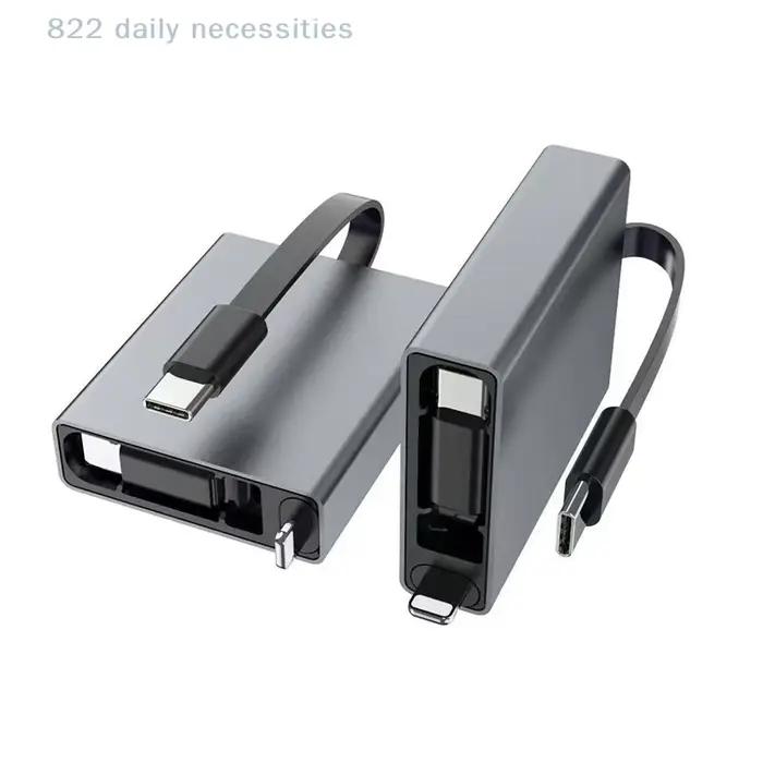 Câble de charge rapide PD unidirectionnel rétractable 66W Type-C