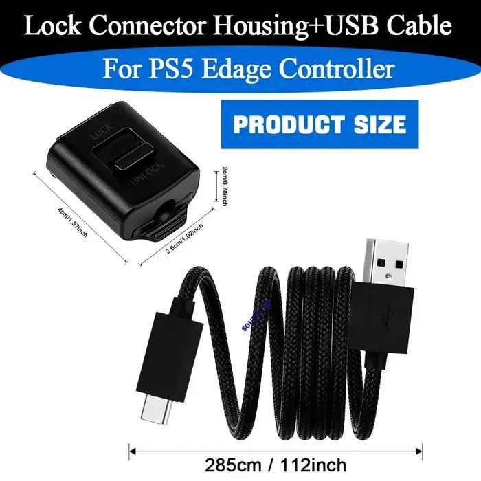 Connecteur de verrouillage 2-en-1 durable avec câble USB de 2