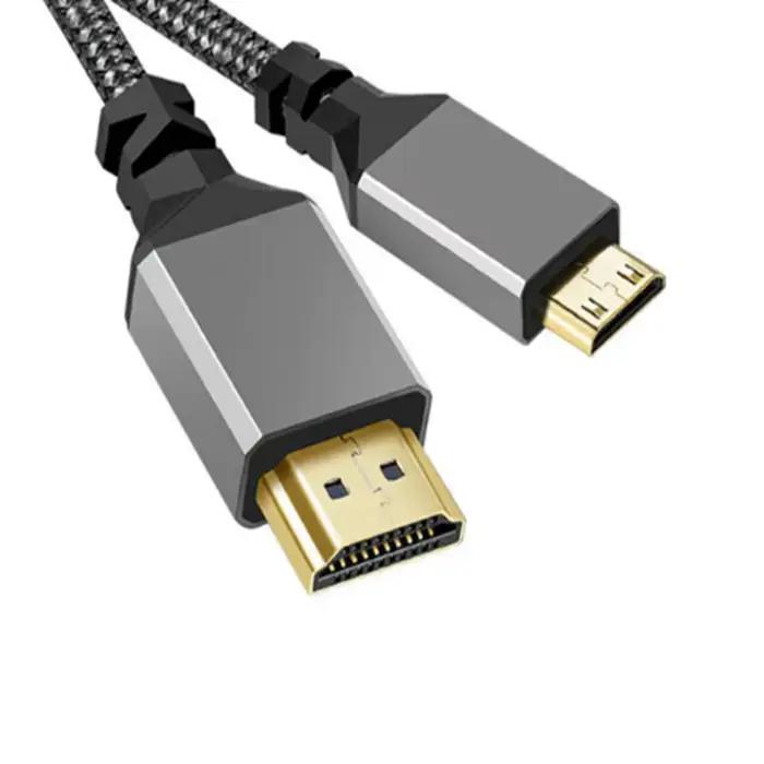 1M 2M 3M 5M 10M Nylon HDMI2.0 MINI câble HDMI vers