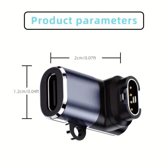 Pour Garmin Fenix 7 7X 5S 6 6X 6S PRO Forerunner 955 965 Chargeur USB-C Adaptateur