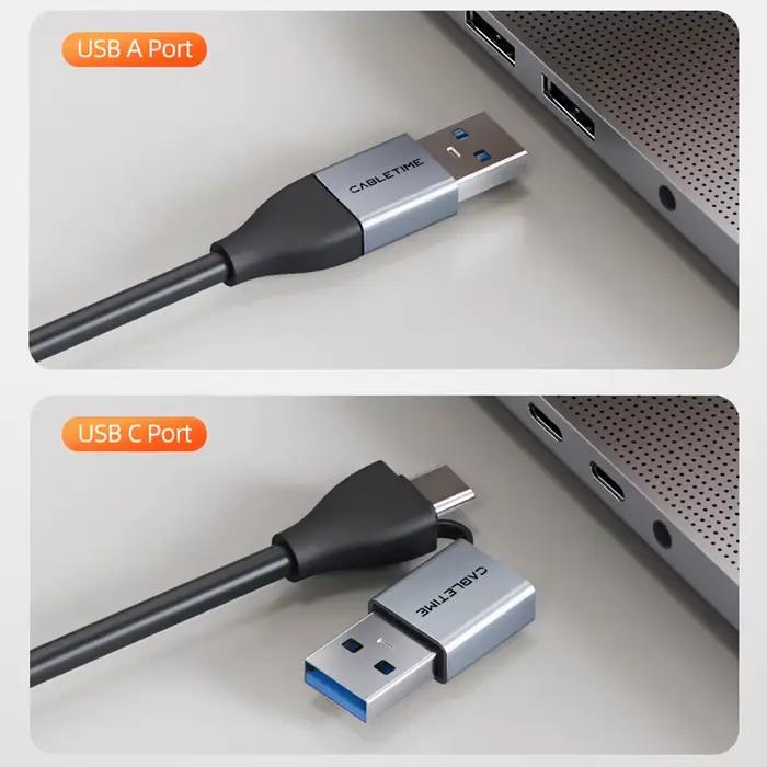Carte de capture vidéo 4K CABLETIME avec PD 100W USB/Type-C pour PC