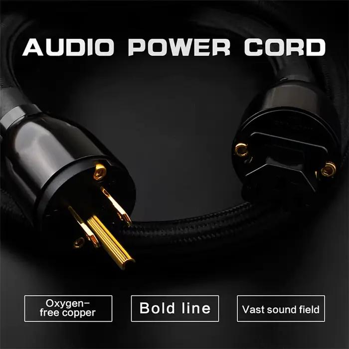 Câble d'alimentation HIFI YYAUDIO 6N OFC en cuivre pur pour amplificateurs et haut-parleurs occasions spéciales