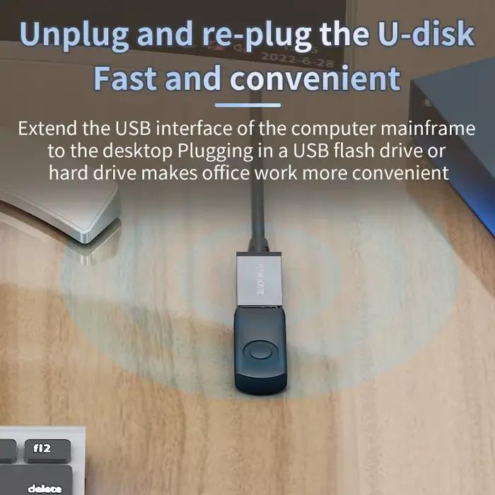 Câble d'extension USB3.0 1M 2M 3mètres Mâle à Femelle Compatible Ordinateur Appareils Intelligents Couleurs Vives Robustesse Bureau Élégance Confort Connexion Données