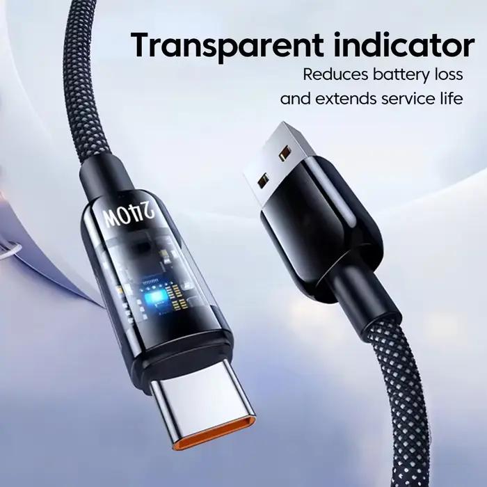 Câble de charge rapide NNBILI 240W en nylon USB-A vers USB-C pour Samsung S26 Huawei et iPhone 17 occasions spéciales recharge rapide et durable