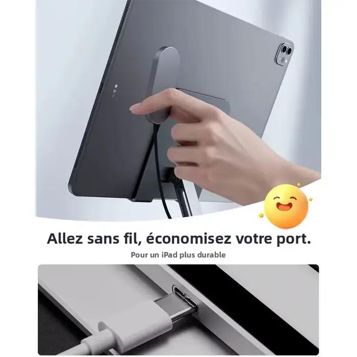 Chargeur sans fil magnétique en aluminium 28W pour iPad Pro/Air