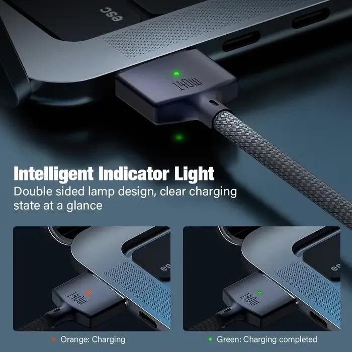Câble de charge rapide PD 140W type-c vers Magsafe 3 pour MacBook Pro 2023(M2