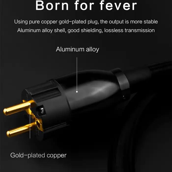 Câble d'alimentation HIFI YYAUDIO 6N OFC en cuivre pur pour amplificateurs et haut-parleurs occasions spéciales
