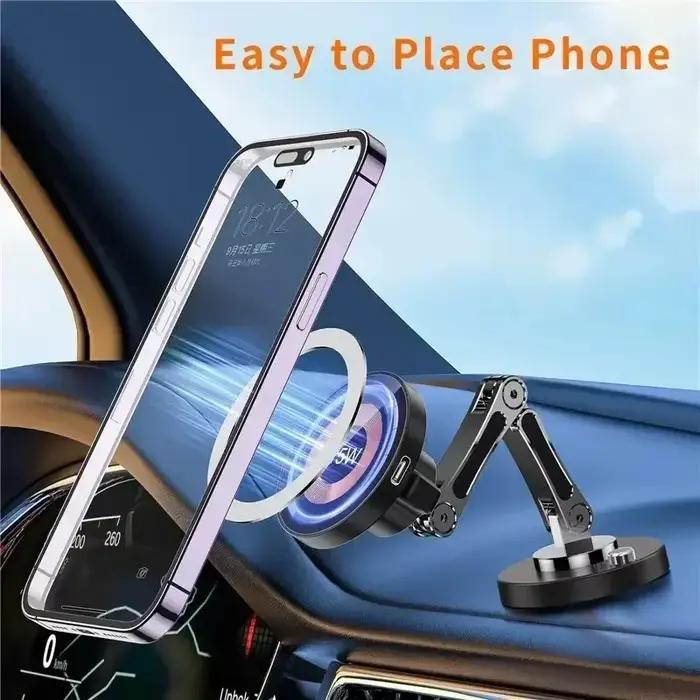 Support de charge magnétique sans fil pour voiture pour iPhone 17 16 15 14 Pro Max