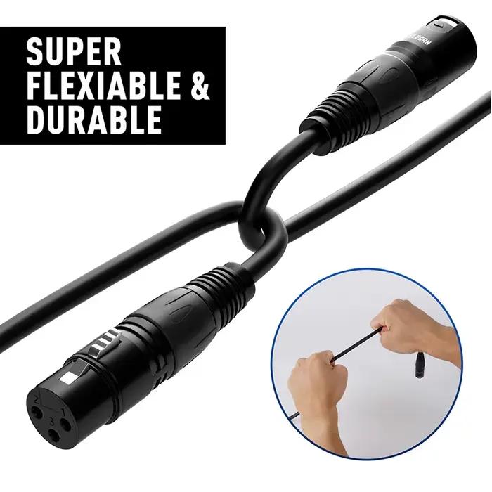Câble XLR 3 broches, lignes Audio mâle vers XLR femelle